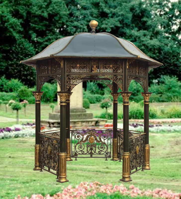 Cast iron gazebos